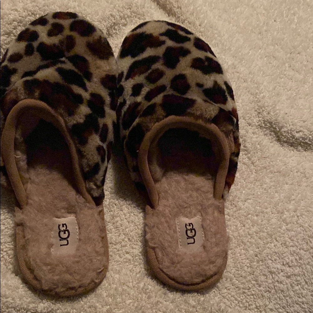 UGG Leopard Print Slippers